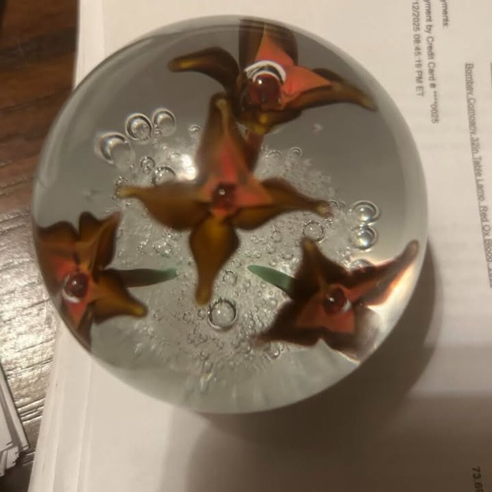 Vintage Murano Glass Paperweight